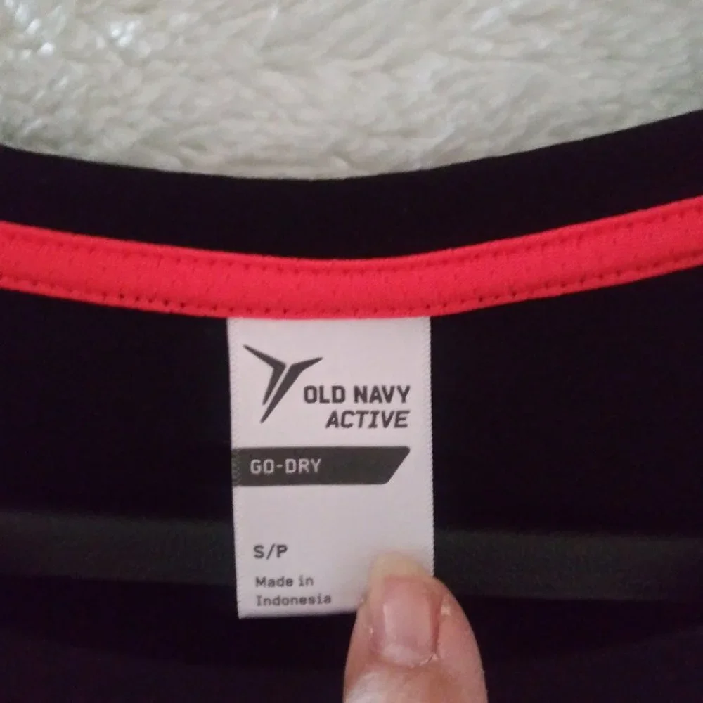 Old Navy Active Go-Dry Black Short Sleeve Activewear Top Women's Size S - Picture 3 of 10